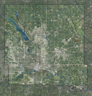 Polk County IA USGS imagery and topo map