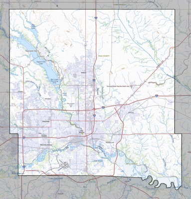 Polk County IA USGS topo map
