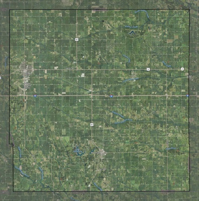Poweshiek County IA USGS imagery and topo map