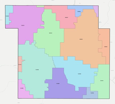 Sac County IA ZIP code boundaries map