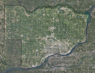 Scott County IA USGS imagery and topo map