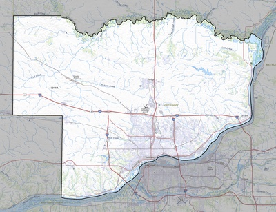 Scott County IA USGS topo map