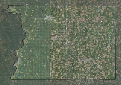 Sioux County IA USGS imagery and topo map