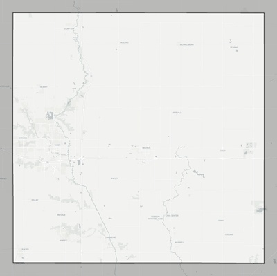 Story County IA county basemap context