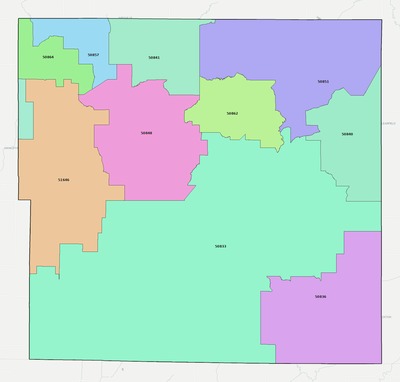 Taylor County IA ZIP code boundaries map