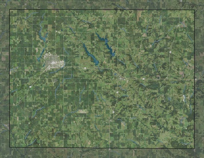 Union County IA USGS imagery and topo map