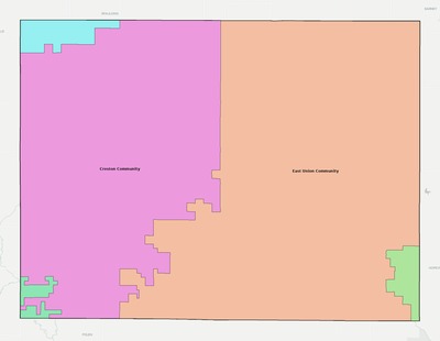Union County IA school district boundaries map