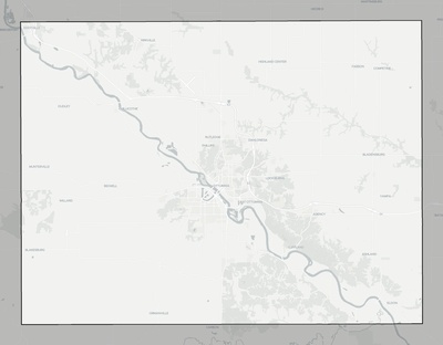 Wapello County IA county basemap context