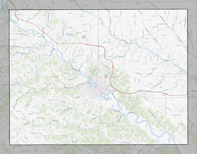 Wapello County IA USGS topo map