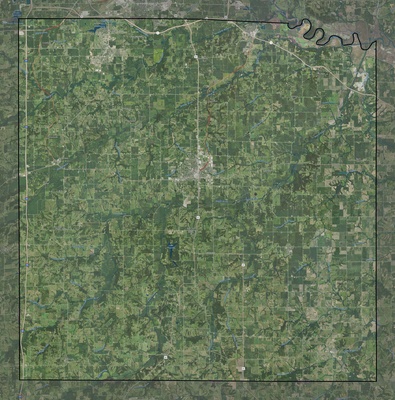 Warren County IA USGS imagery and topo map