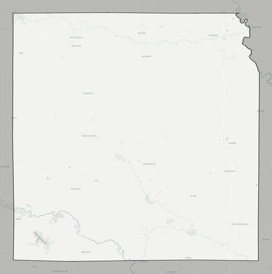 Washington County IA county basemap context