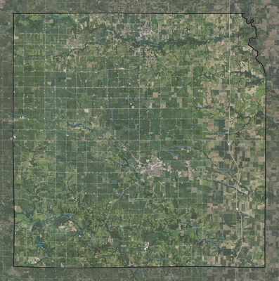 Washington County IA USGS imagery and topo map