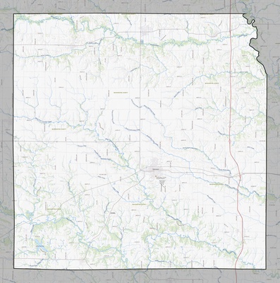 Washington County IA USGS topo map