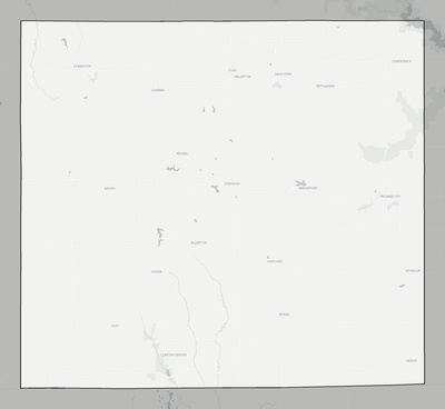 Wayne County IA county basemap context