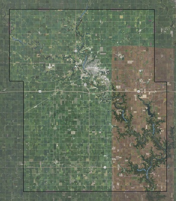 Webster County IA USGS imagery and topo map
