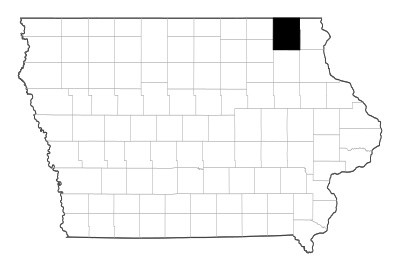 Winneshiek County in Iowa