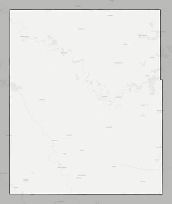 Winneshiek County IA county basemap context