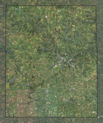 Winneshiek County IA USGS imagery and topo map