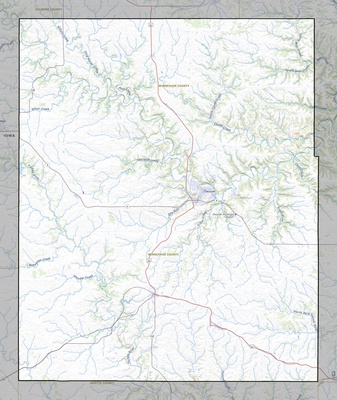 Winneshiek County IA USGS topo map