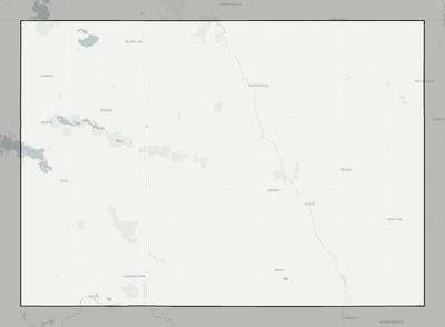 Worth County IA county basemap context