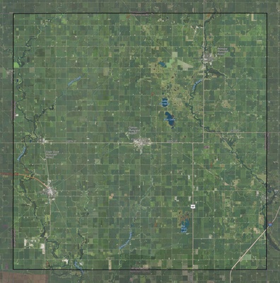 Wright County IA USGS imagery and topo map