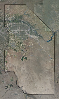 Ada County ID USGS imagery and topo map