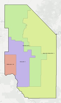 Ada County ID school district boundaries map