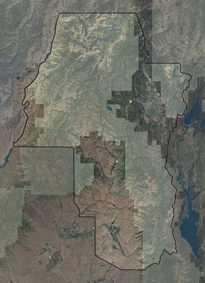 Adams County ID USGS imagery and topo map