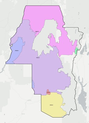 Adams County ID ZIP code boundaries map