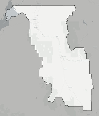 Bannock County ID county basemap context