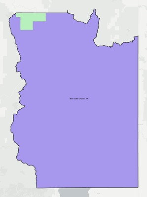 Bear Lake County ID school district boundaries map