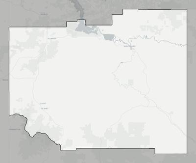 Benewah County ID county basemap context