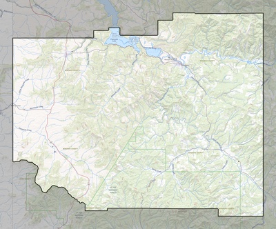 Benewah County ID USGS topo map