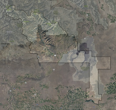 Blaine County ID USGS imagery and topo map