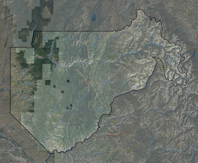 Boise County ID USGS imagery and topo map