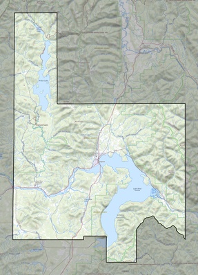 Bonner County ID USGS topo map