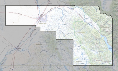 Bonneville County ID USGS topo map