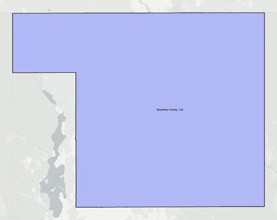 Boundary County ID school district boundaries map