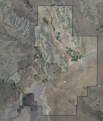 Butte County ID USGS imagery and topo map