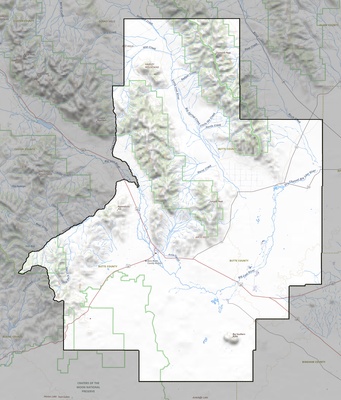 Butte County ID USGS topo map