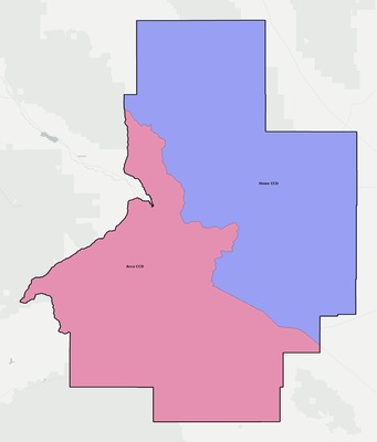 Butte County ID townships and subdivisions map