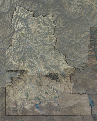 Camas County ID USGS imagery and topo map