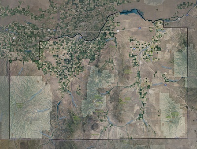 Cassia County ID USGS imagery and topo map
