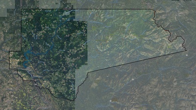 Clearwater County ID USGS imagery and topo map