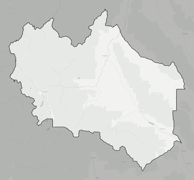 Custer County ID county basemap context