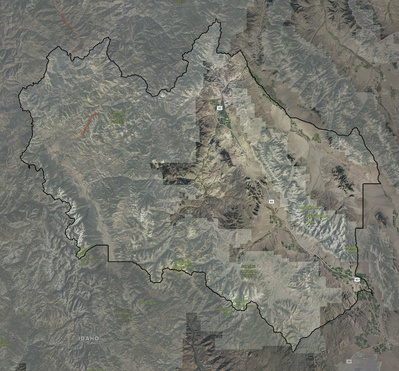 Custer County ID USGS imagery and topo map