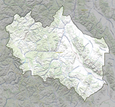 Custer County ID USGS topo map