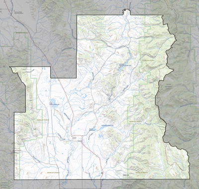 Franklin County ID USGS topo map