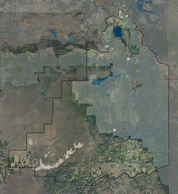 Fremont County ID USGS imagery and topo map