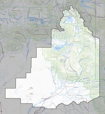 Fremont County ID USGS topo map